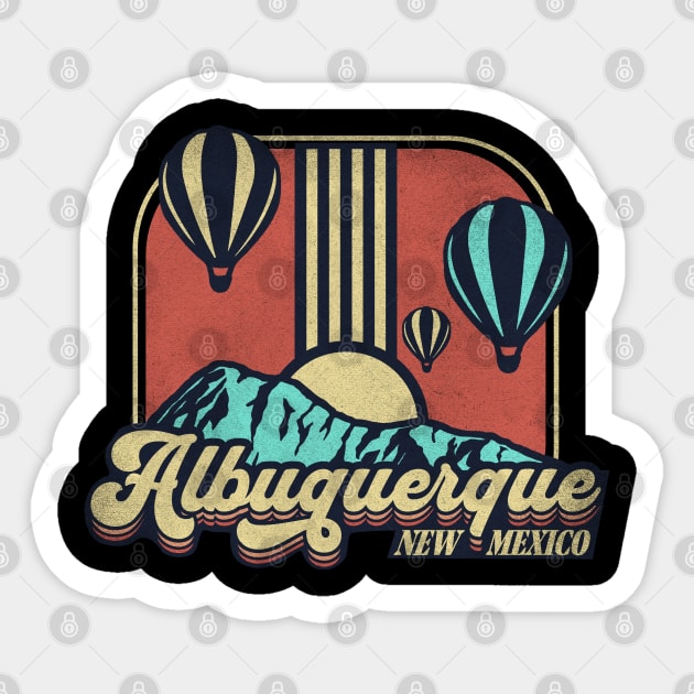 Albuquerque Ballooning Sticker by susanne.haewss@googlemail.com